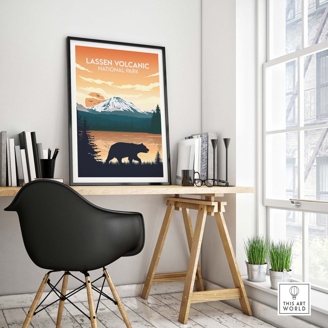 Lassen Volcanic National Park Poster, California Bear - Image 4