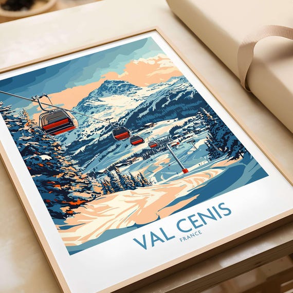 Winter Sports, Skier Mountain Cabin Art Print