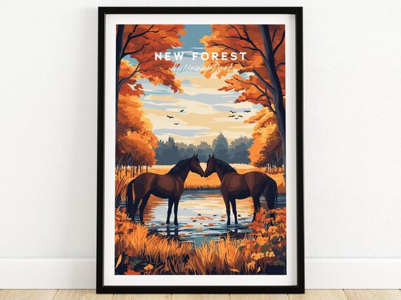 New Forest National Park Art Print, Home Decor