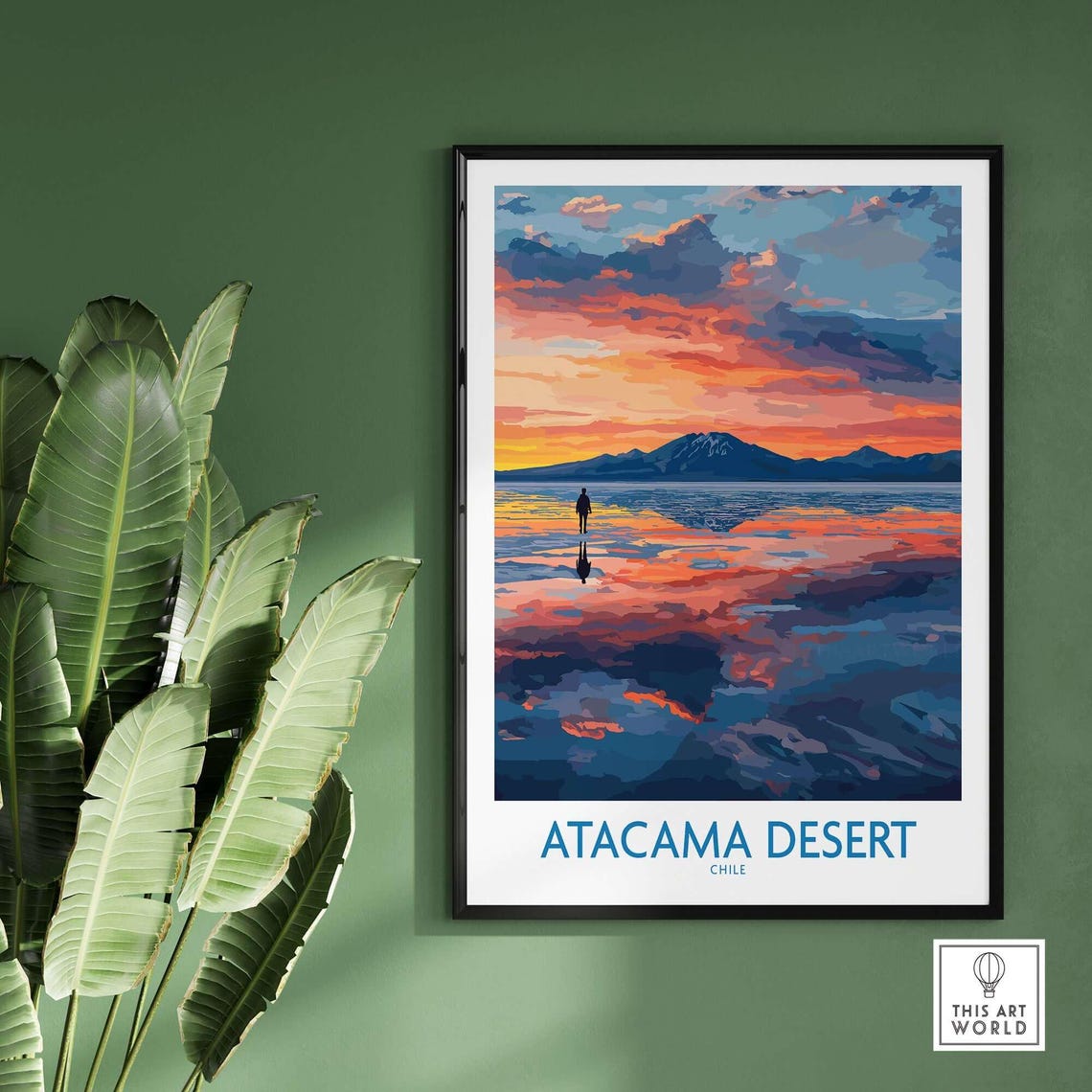 Atacama Desert, Chilean Sunset Scene Travel Poster - Image 2