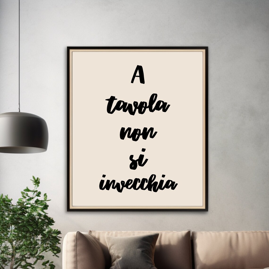 Italian Saying Words Quote, Minimalist Wall Art Print - Image 3