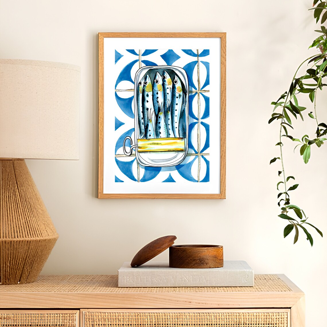 Sardines Print, Vintage Retro Kitchen Art Poster - Image 2