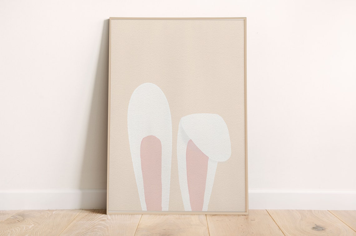 Bunny Ears Easter Gallery Wall Print Printables Prints Art Spring Nursery