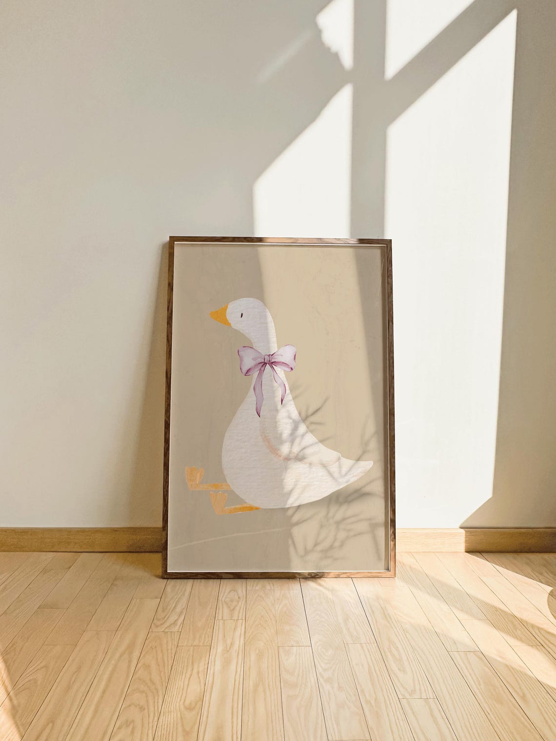 Silly Goose, Coquette Bow Tie Nursery Art - Image 2