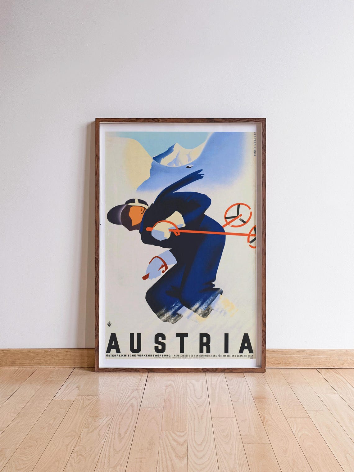 Austria Vintage Skiing Poster, Winter Sports - Image 4