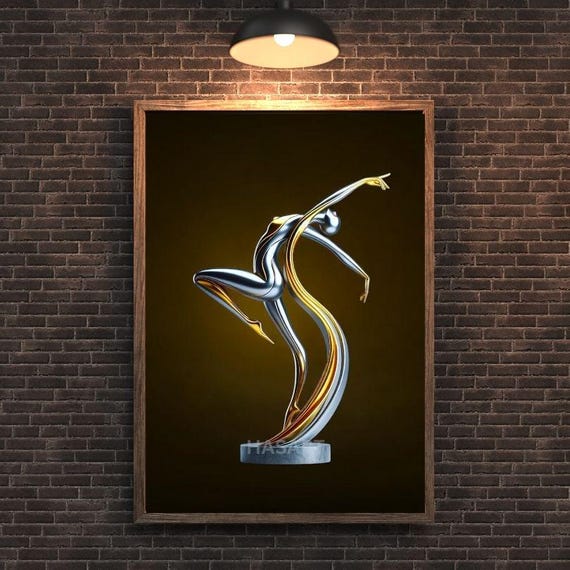 Dancing Woman Wall Art Illstrasyon Wall Art Minimalist Wall Art Pdf Files Print Dowloadable Dancer Wal Art Poster