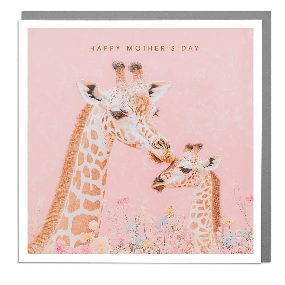 Giraffes Happy Mothers Day Card