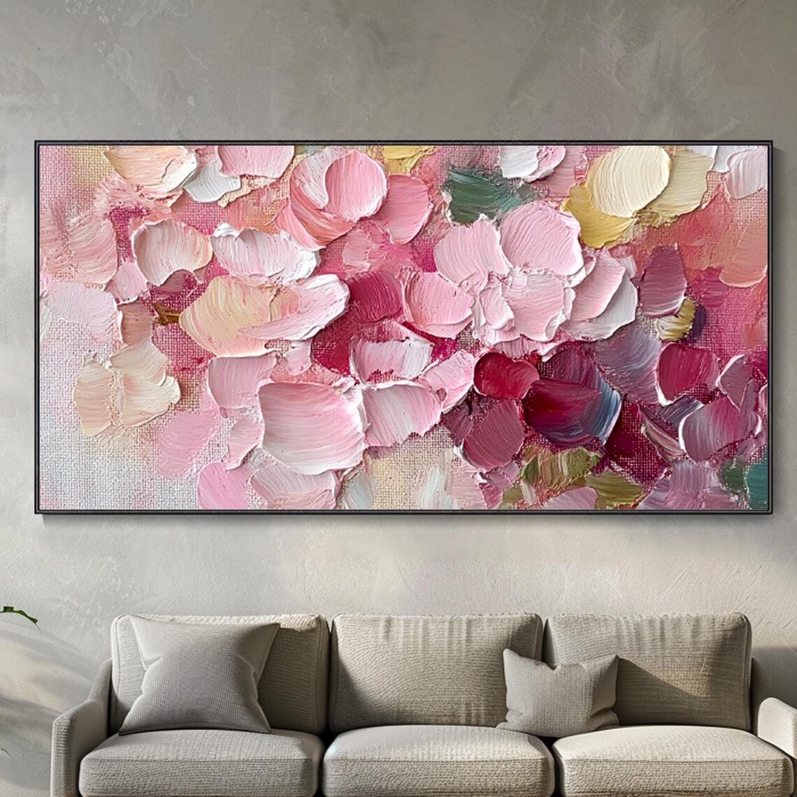 Modern Abstract Floral Art Print, Wabi Sabi Style