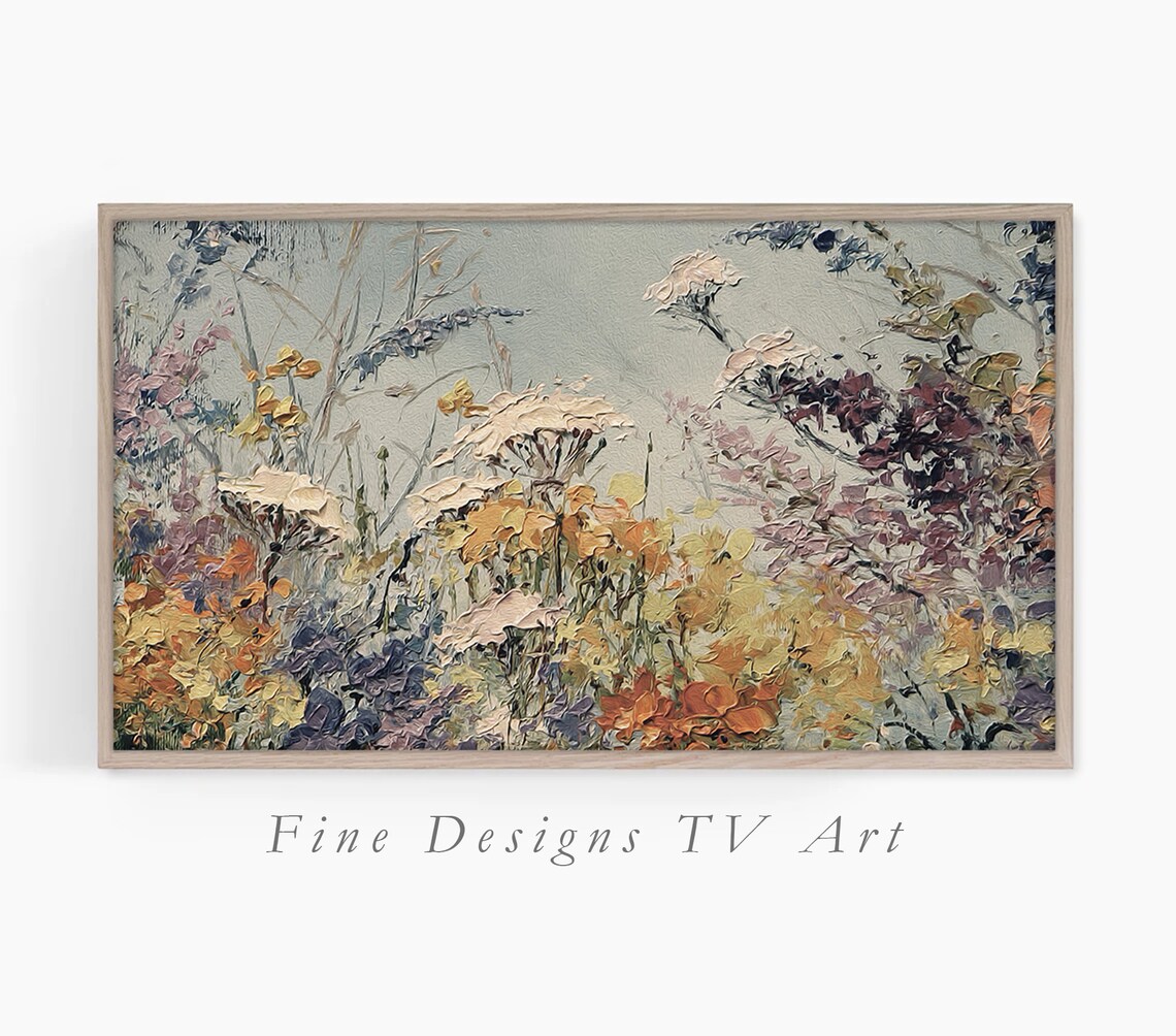 Abstract Floral Spring Flowers Wall Art Print