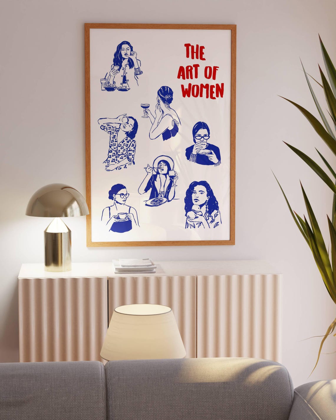 Art Of Women Print Aesthetic Home Wall Decor Trendy Wall Art Exhibition French Poster Red Wall Art Vintage Retro Print Exhibition Art