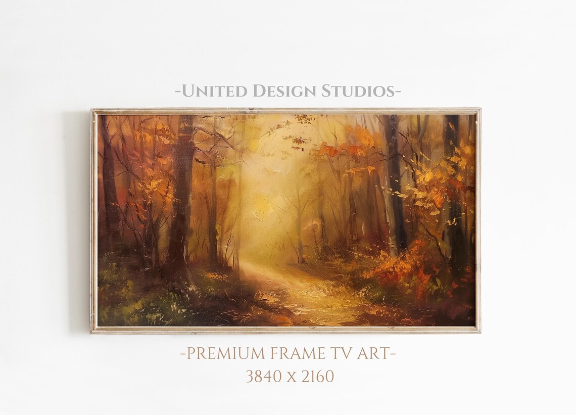 Autumn Art for Frame TV, Seasonal Wall Art