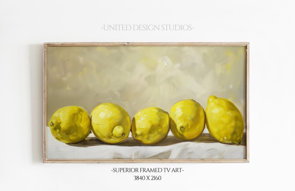 Lemon Mediterranean Art Print, Summer Fruit