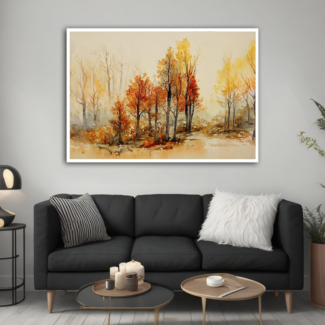 Abstract Tree Art Print, Modern Tree Painting - Image 4