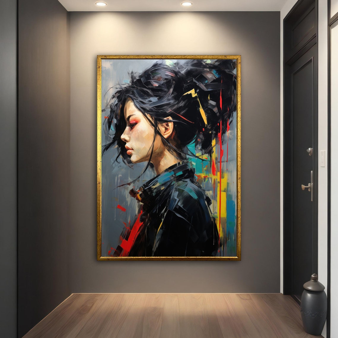 Asian Woman Wall Art Asian Woman Ethnic Wall Decor Asian Wall Art Asian Woman Ethnic Asian Woman Print - Image 2