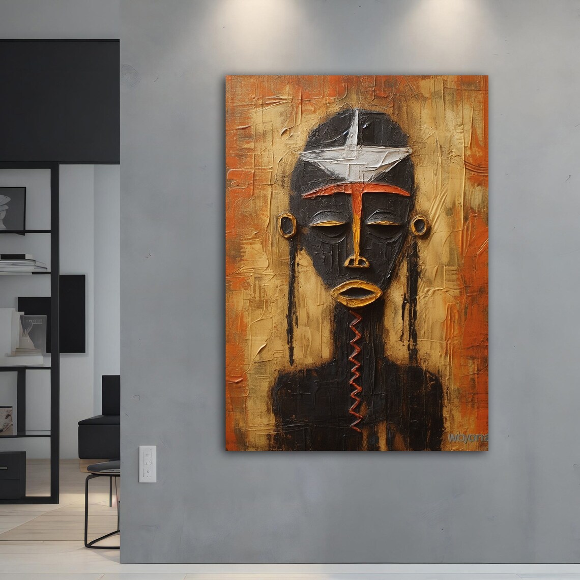 Ethnic Wall Art Ethnic Wall Decor African Wall Art African Print Ethnic Ethnic Painting Print - Image 2