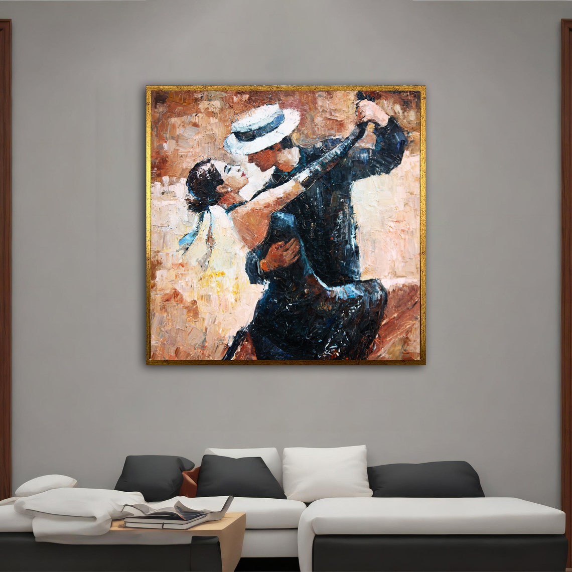 Dancers Abstract Poster, Modern Print - Image 5