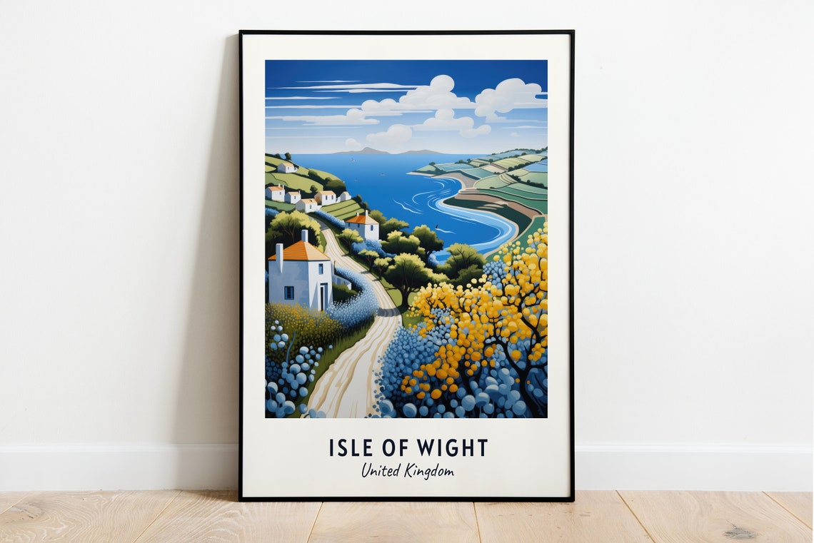 Isle Of Wight United Kingdom Travel Print Wall Art Isle Of Wight United Kingdom City Print Isle Of Wight United Kingdom Travel Gift
