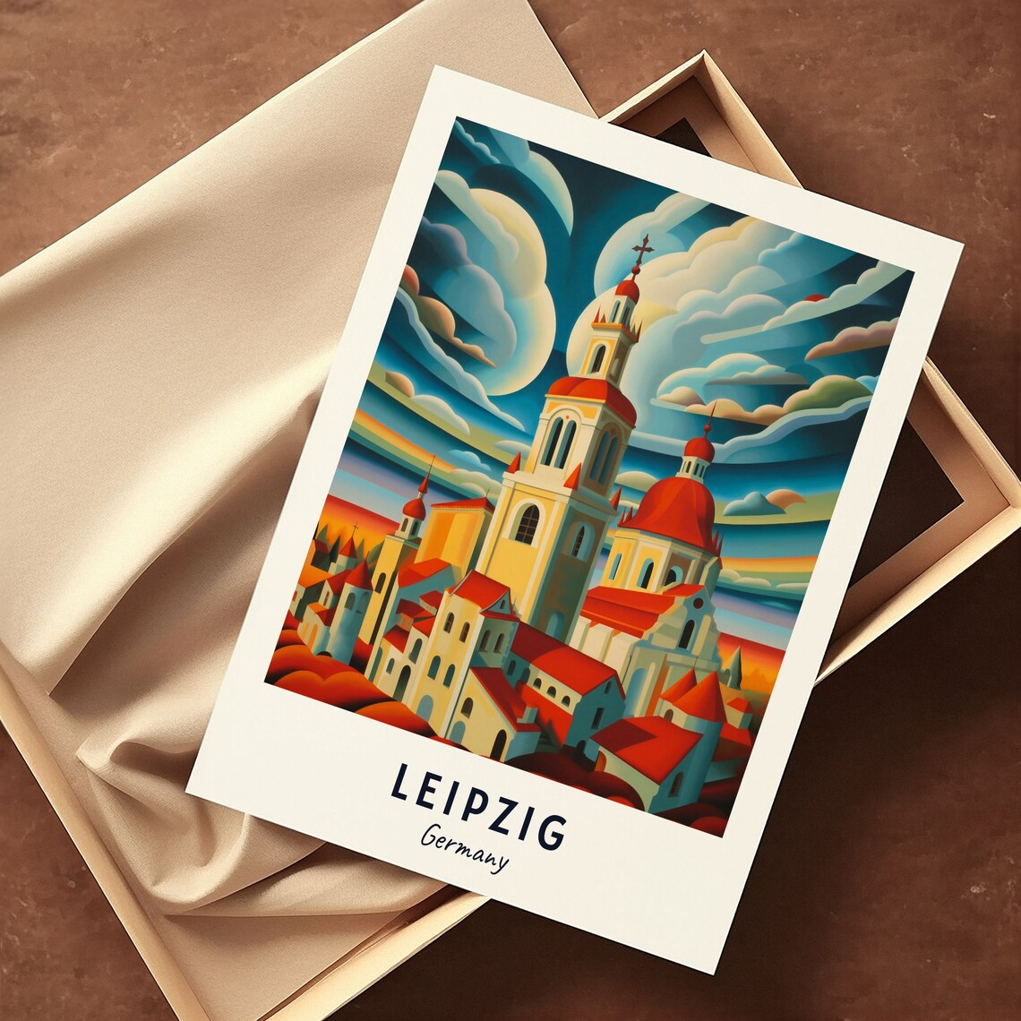 Leipzig Germany Travel Poster, City Wall Art - Image 3