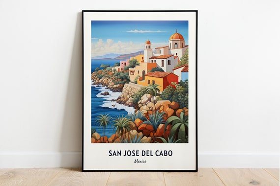 San Jose Del Cabo Travel Poster, Mexico City Print