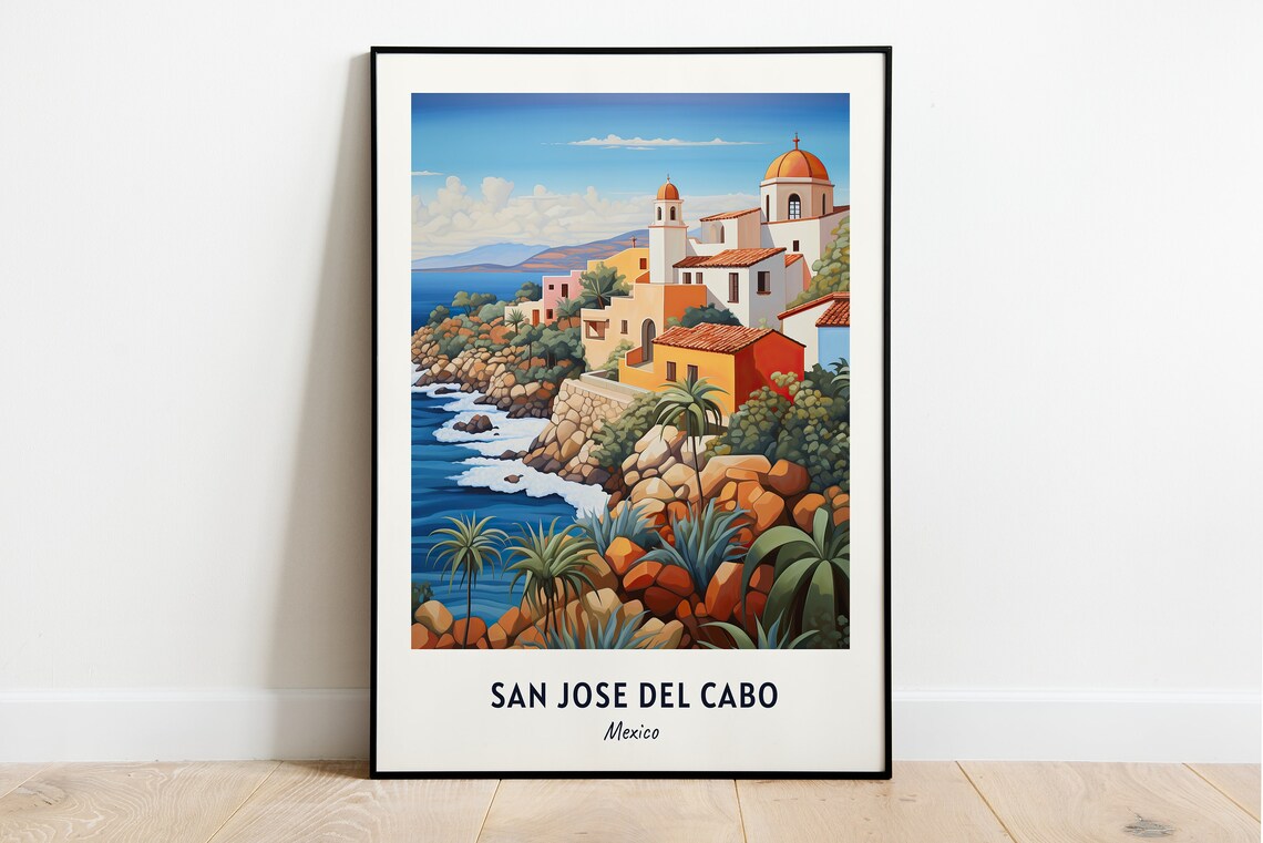 San Jose Del Cabo Travel Poster, Mexico City Print