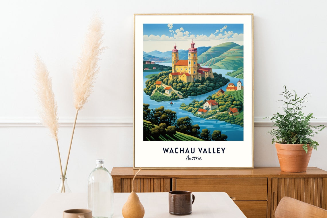 Melk Abbey Above the Danube River Bend Wachau Valley Austria Poster - Image 2