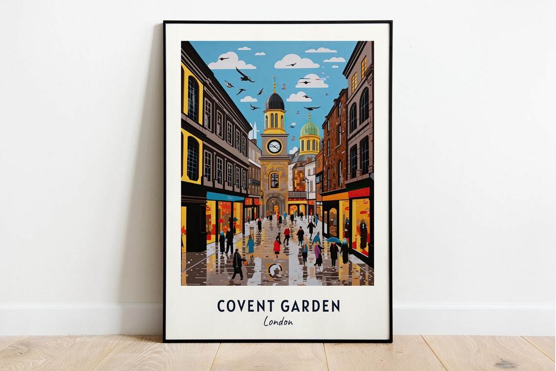 Covent Garden London Travel Print Wall Art Covent Garden London City Print Covent Garden London Travel Gift Covent Garden Wall Art