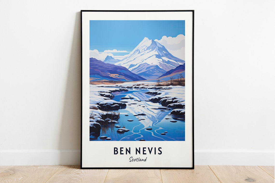 Ben Nevis Scotland Travel Print Wall Art Ben Nevis Scotland City Print Ben Nevis Scotland Travel Gift Ben Nevis Scotland Poster