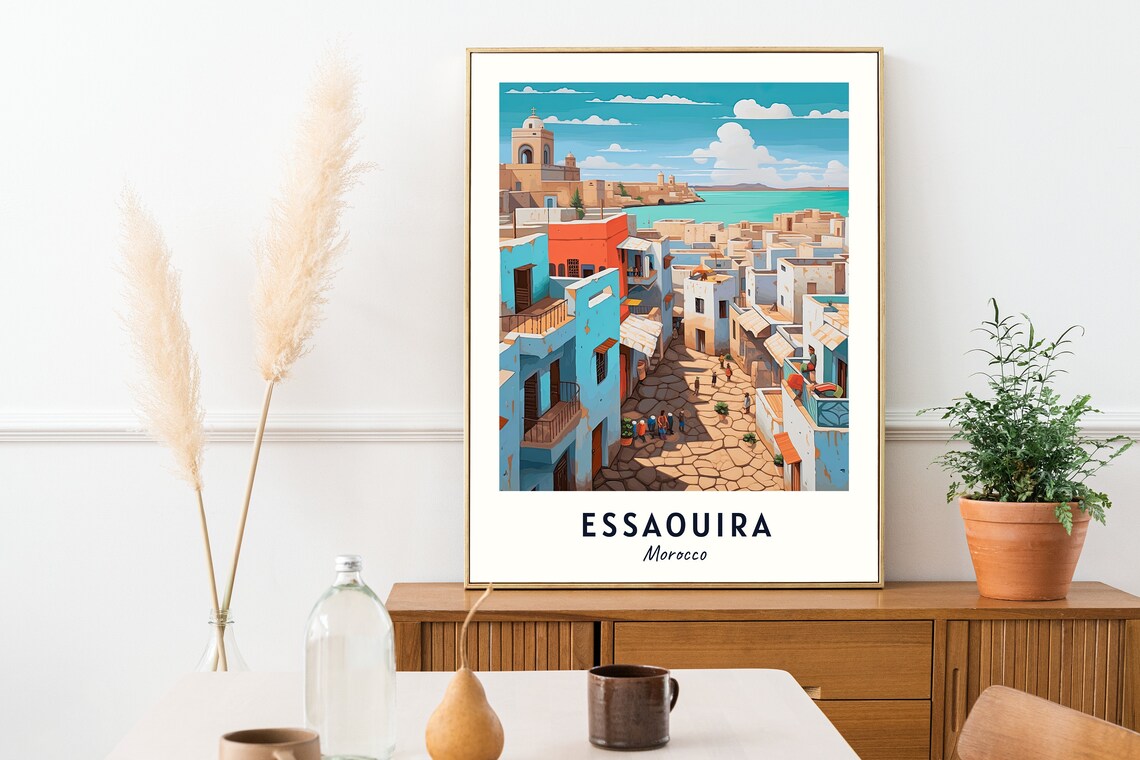 Essaouira Morocco Travel Poster, City Gift - Image 2