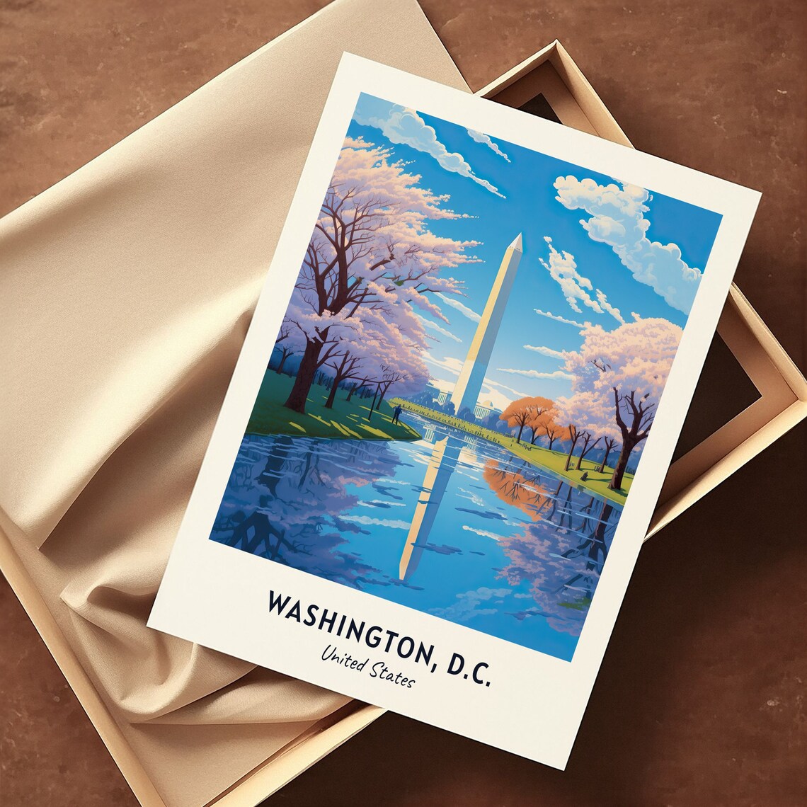 Washington DC Travel Poster, United States Gift - Image 3