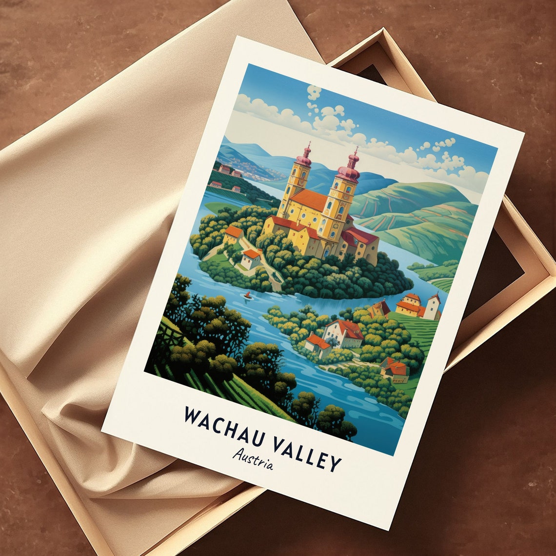 Melk Abbey Above the Danube River Bend Wachau Valley Austria Poster - Image 3