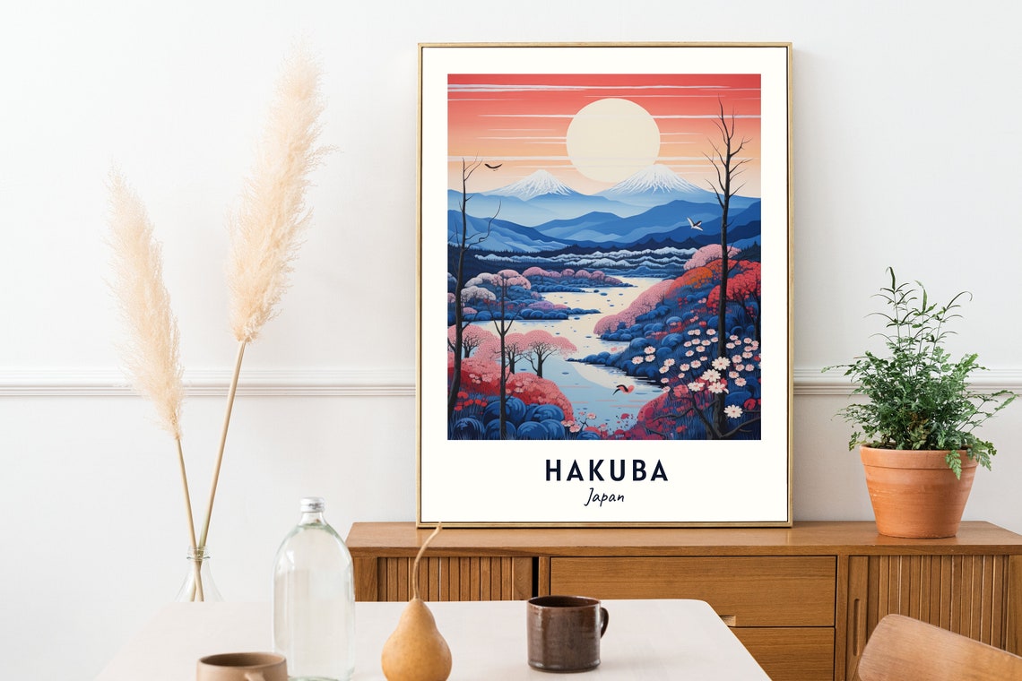 Hakuba Japan Travel Print Wall Art Hakuba Japan City Print Hakuba Japan Travel Gift Hakuba Japan Poster Wall Art - Image 2