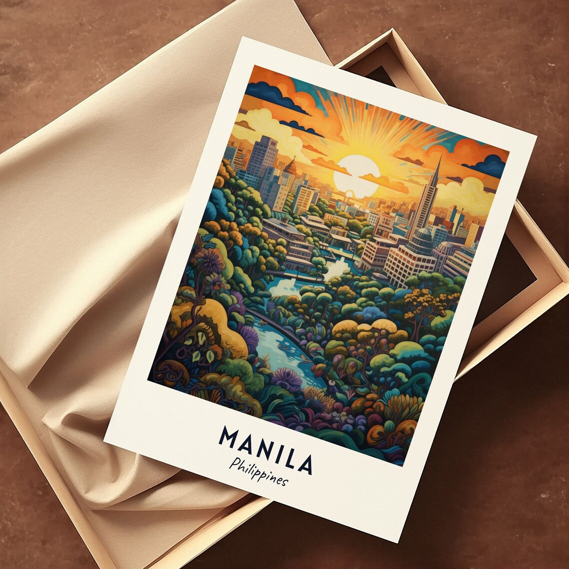 Rizal Park Travel Poster, Manila Philippines City - Image 3