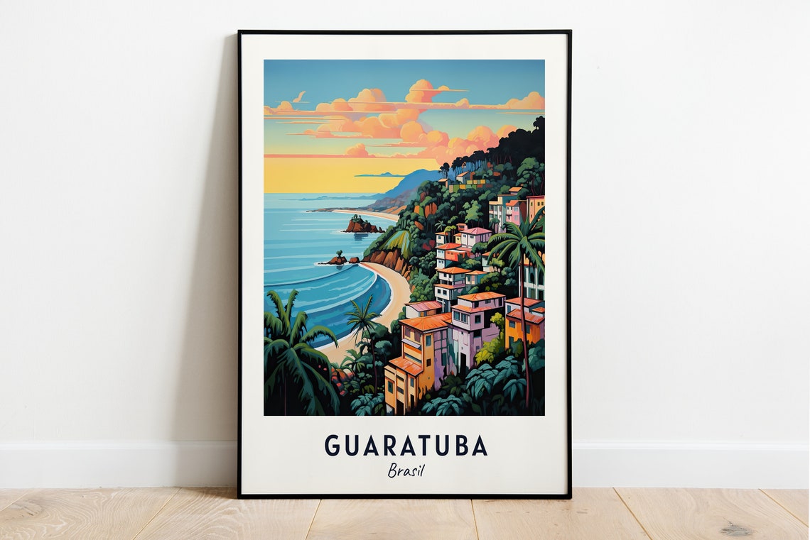 Guaratuba Travel Print Wall Art Guaratuba Brasil City Print Guaratuba Travel Gift Guaratuba City Poster Travel Gift