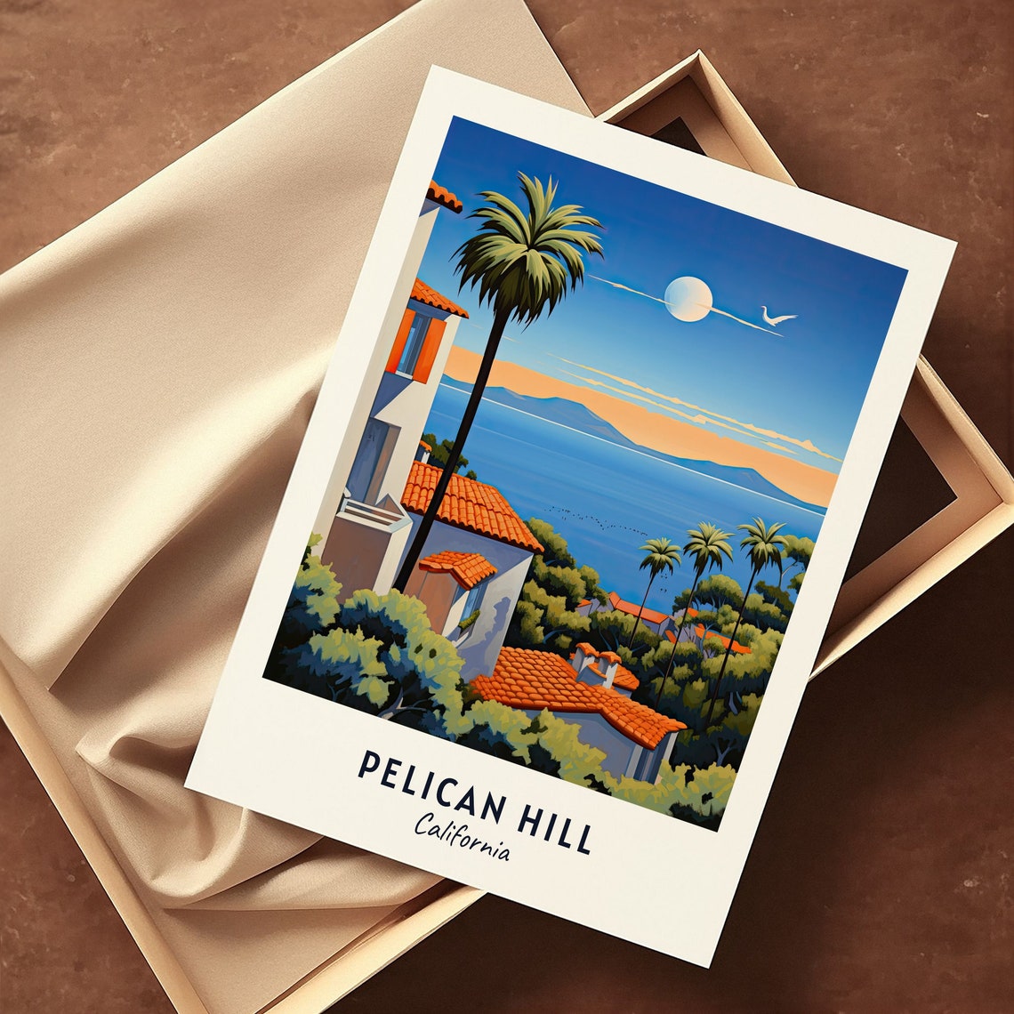 Pelican Hill California Travel Print Wall Art Pelican Hill California City Print Pelican Hill California Travel Gift Pelican Hill - Image 3