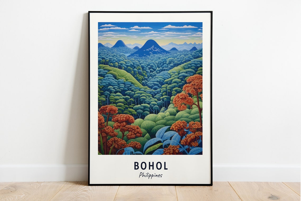 Chocolate Hills Bohol Philippines Emerald Jungle Domes Poster