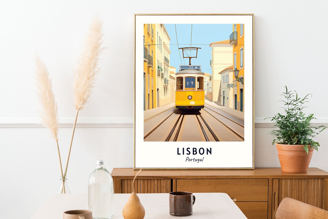Lisbon Travel Poster, Portugal City Print - Image 2