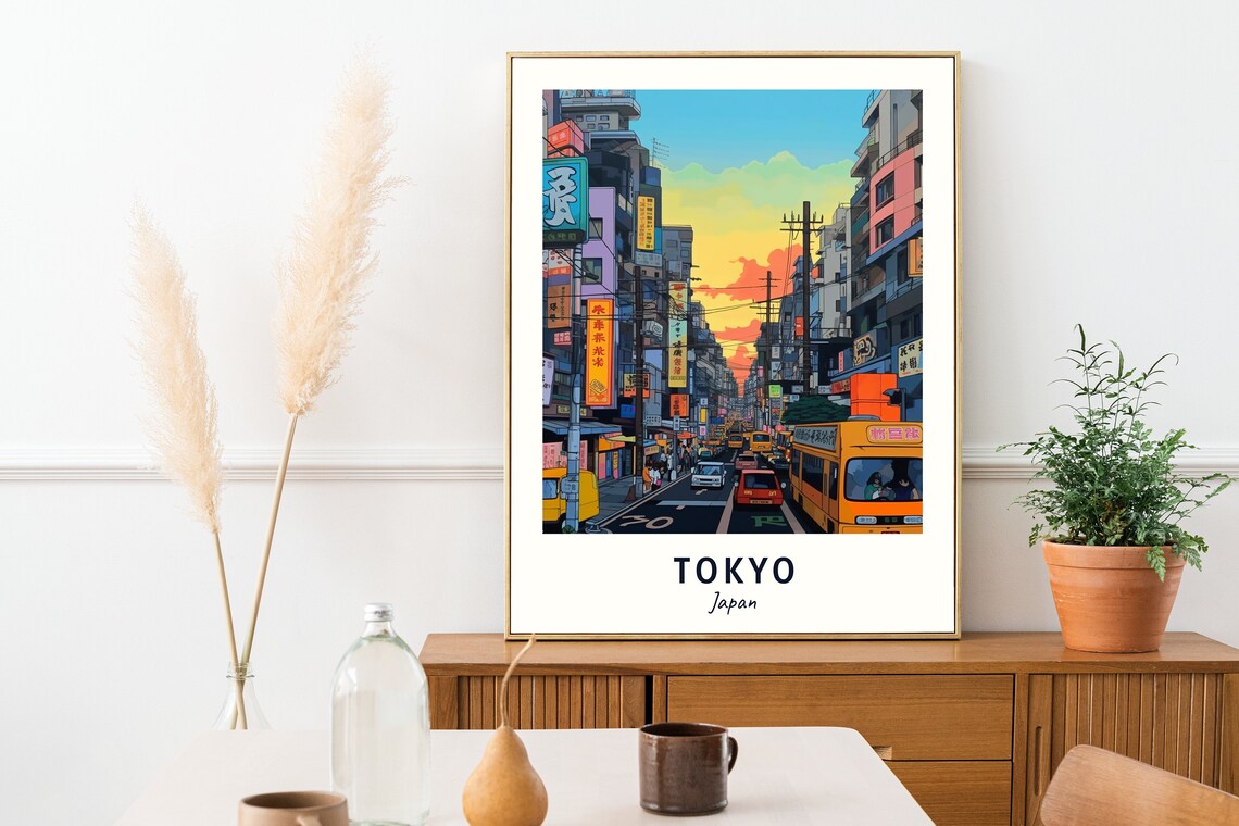 Tokyo Travel Poster, Japan City Wall Art - Image 2