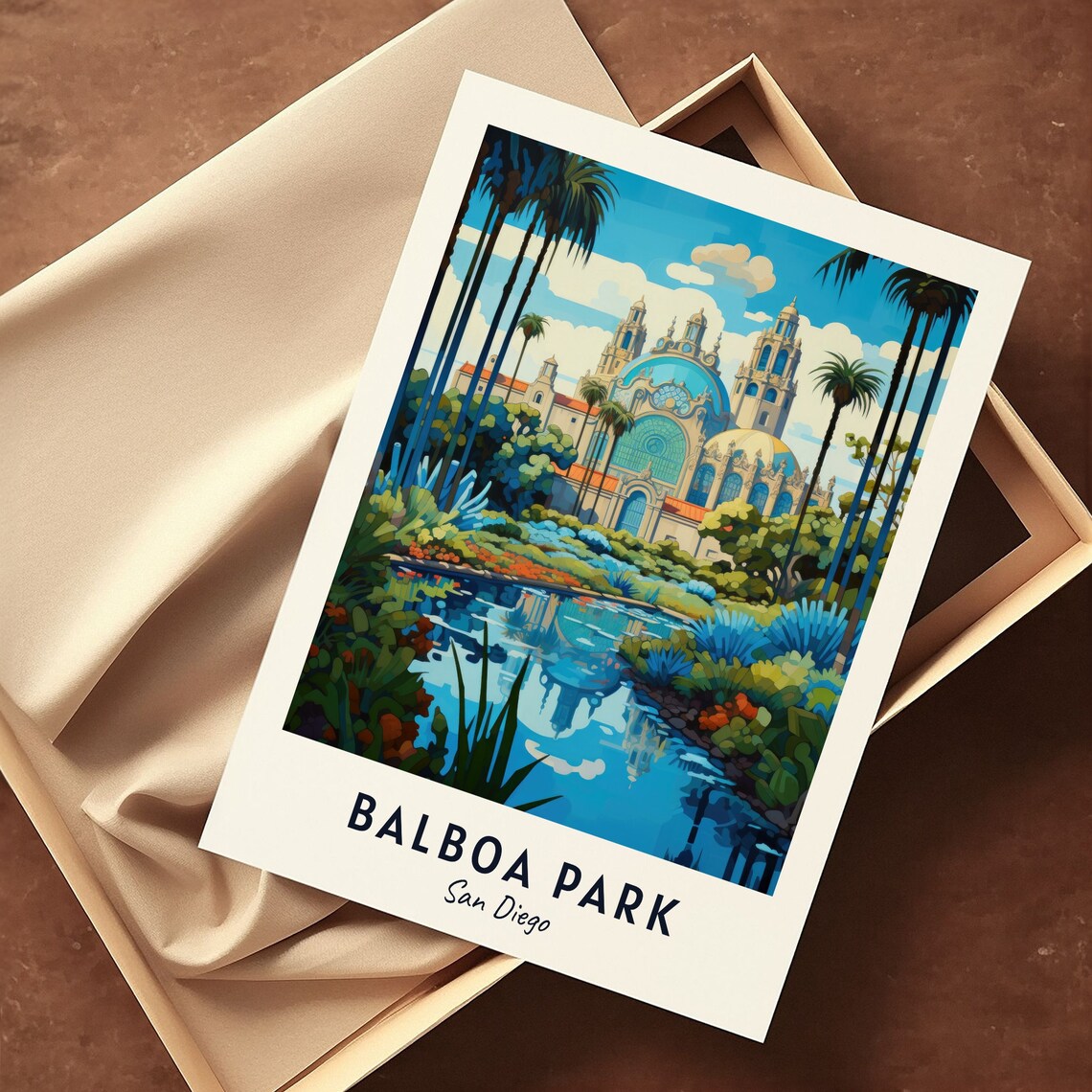 Balboa Park San Diego Botanical Building Dome Gardens Travel Poster - Image 3