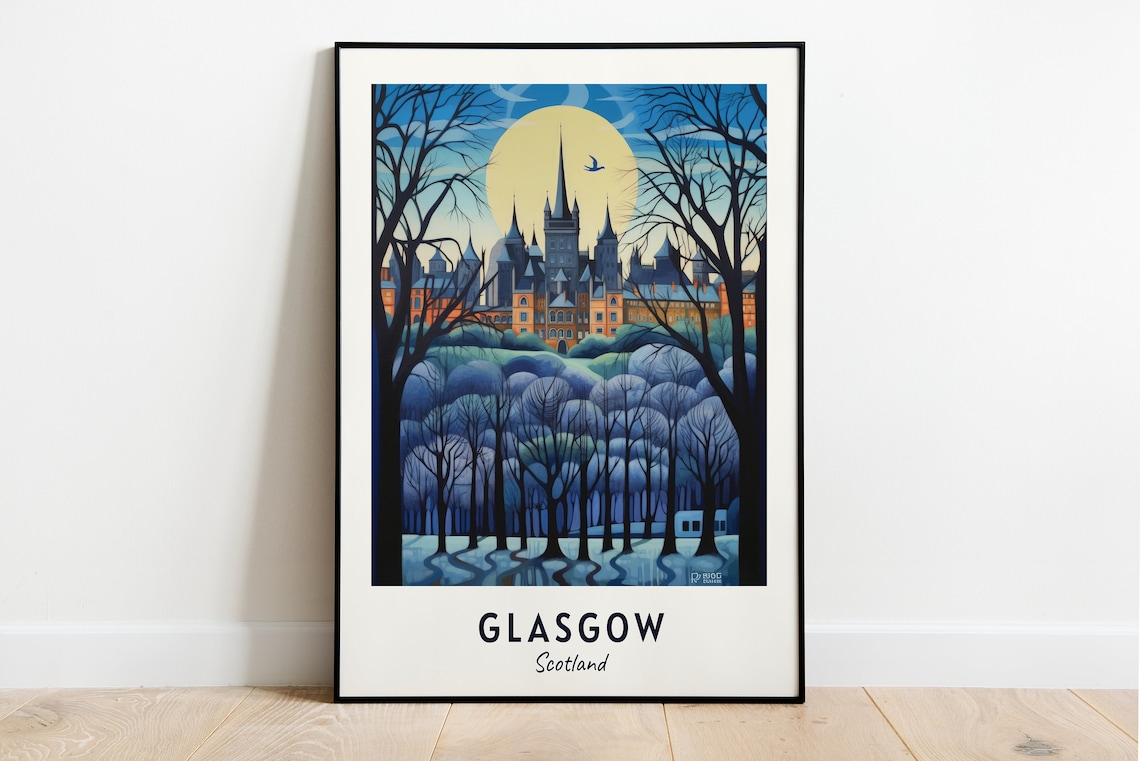 Kelvingrove Art Gallery And Museum Travel Poster, Glasgow