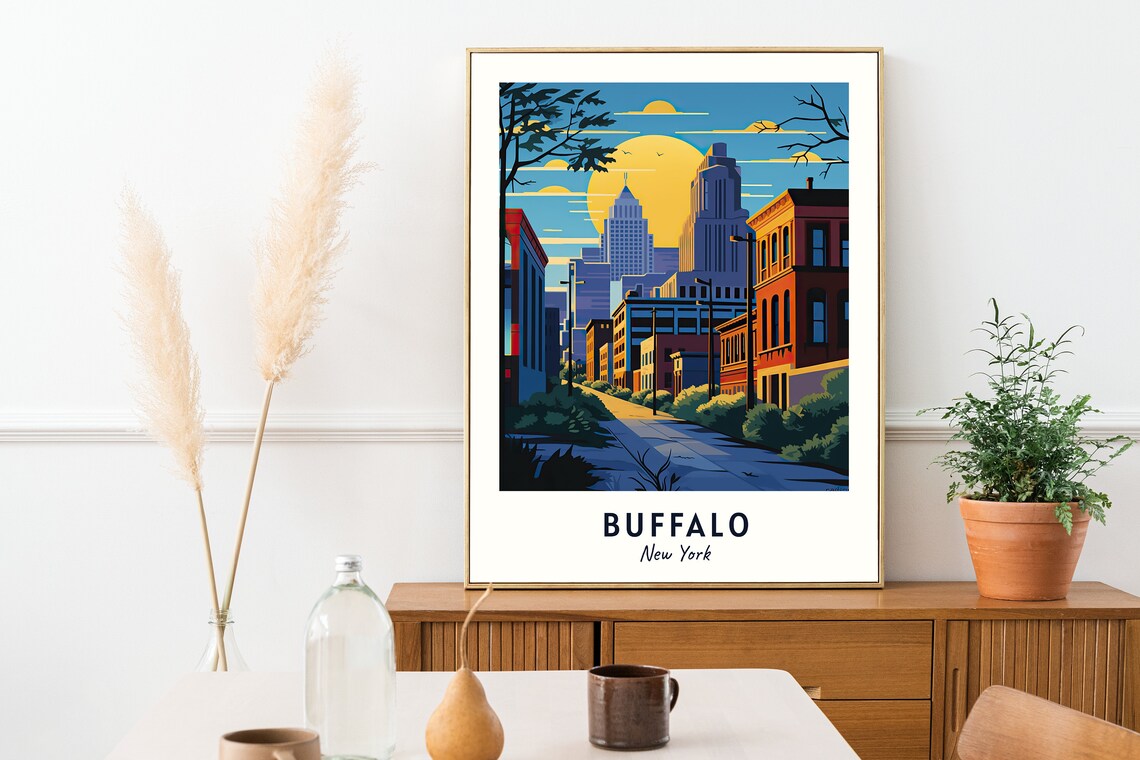 Buffalo New York Travel Poster, City Gift Print - Image 2