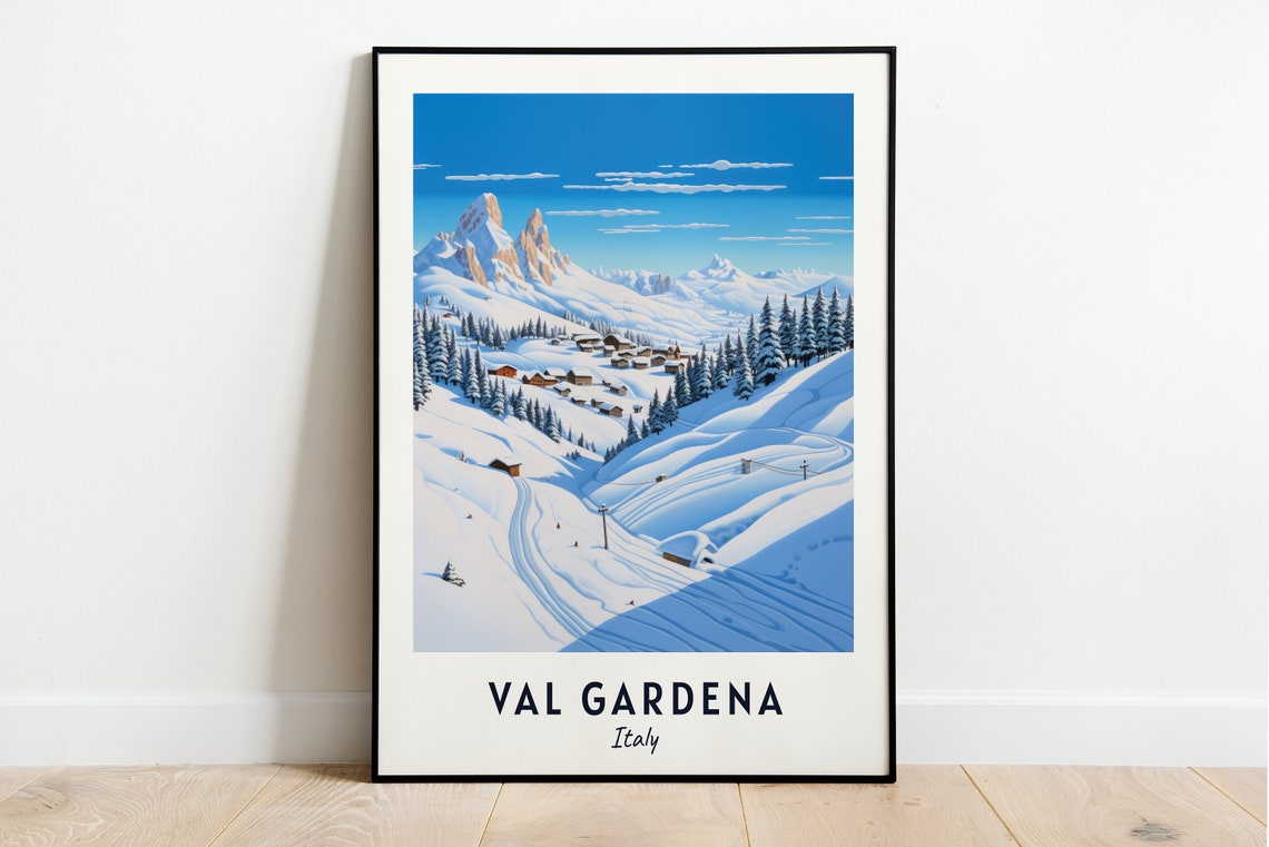 Val Gardena Italy Travel Print Wall Art Val Gardena Italy City Print Val Gardena Italy Travel Gift Val Gardena Italy Poster