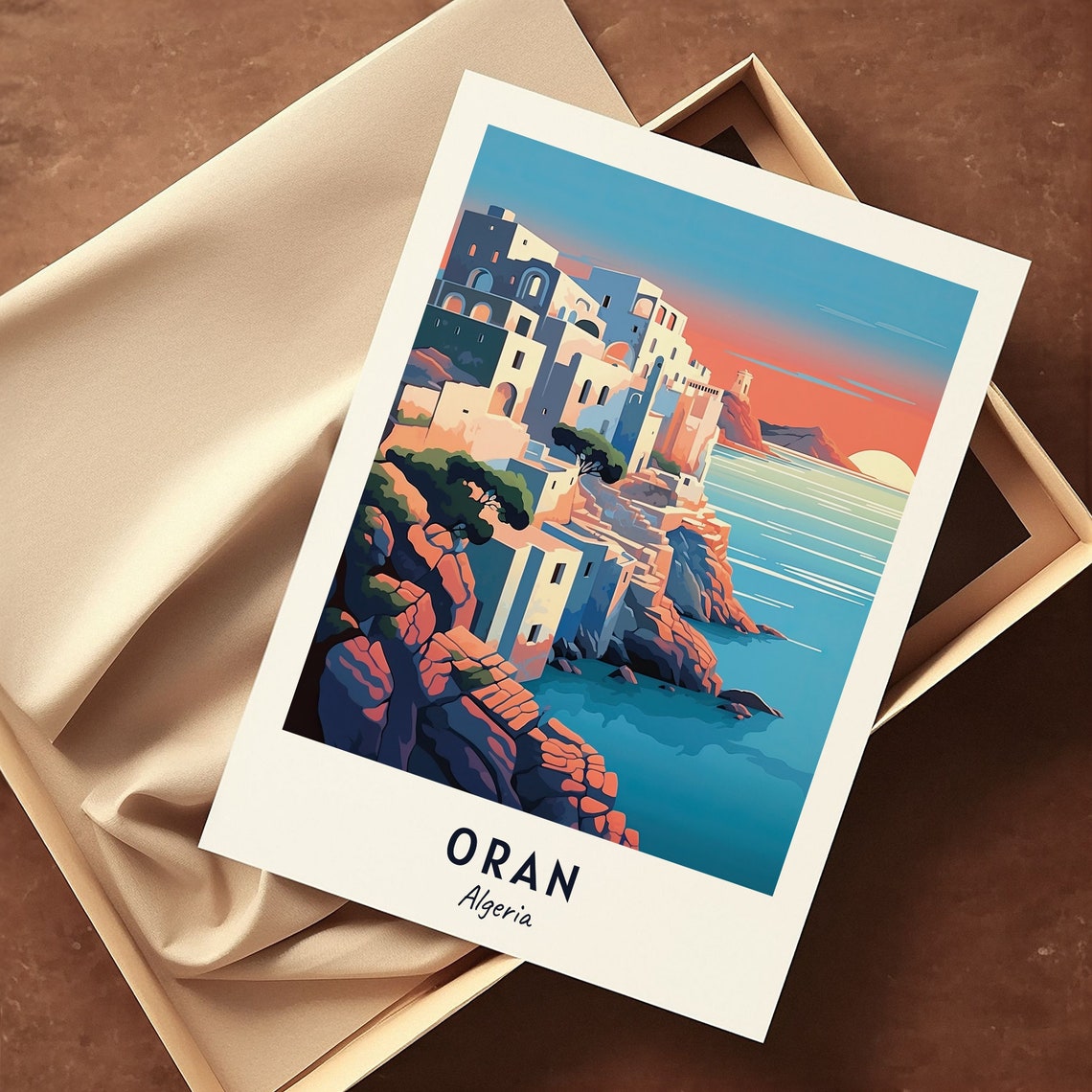 Santa Cruz Fort Travel Print Wall Art Oran Algeria City Print Santa Cruz Fort Travel Gift Santa Cruz Fort Poster - Image 3