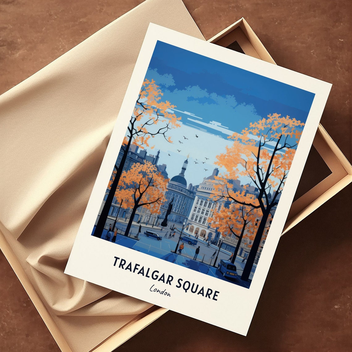 Trafalgar Square London Travel Print Wall Art Trafalgar Square London City Print Trafalgar Square London Travel Gift Trafalgar Square - Image 3