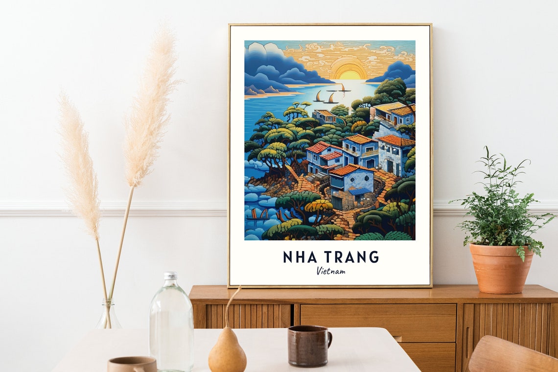 Vinpearl Land Travel Print Wall Art Nha Trang Vietnam City Print Vinpearl Land Travel Gift Vinpearl Land Poster - Image 2