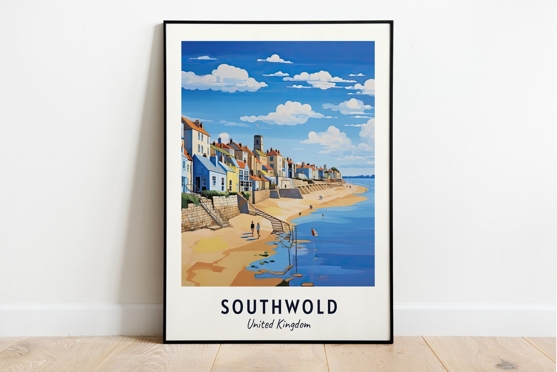 Southwold United Kingdom Travel Print Wall Art Southwold United Kingdom City Print Southwold United Kingdom Travel Gift Southwold