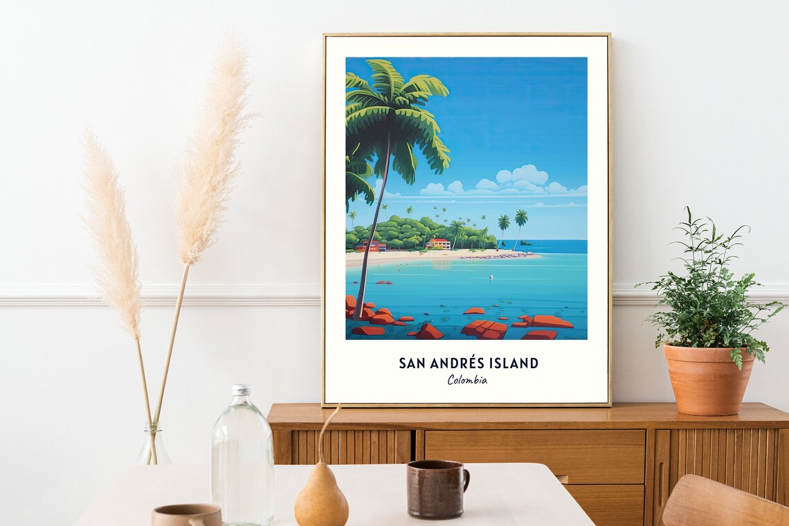 Johnny Cay Travel Poster, San Andrés Island, Colombia - Image 2