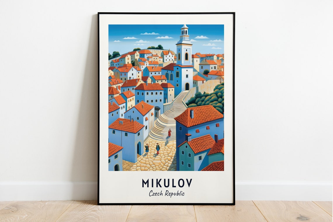 Mikulov Castle Travel Print Wall Art Mikulov Czech Republic City Print Mikulov Castle Travel Gift Mikulov Castle Poster Travel Gift