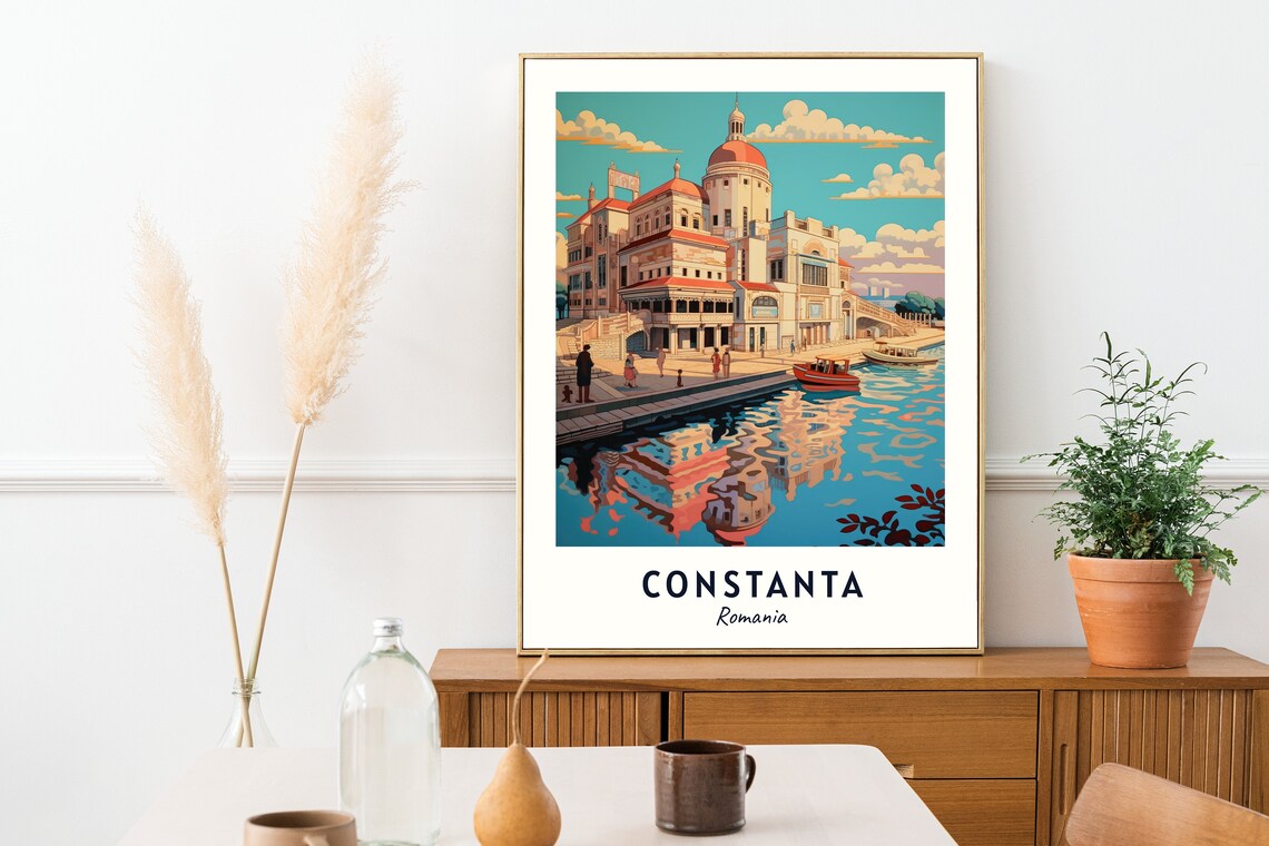 Constanta Casino Travel Poster, Constanta Romania - Image 2