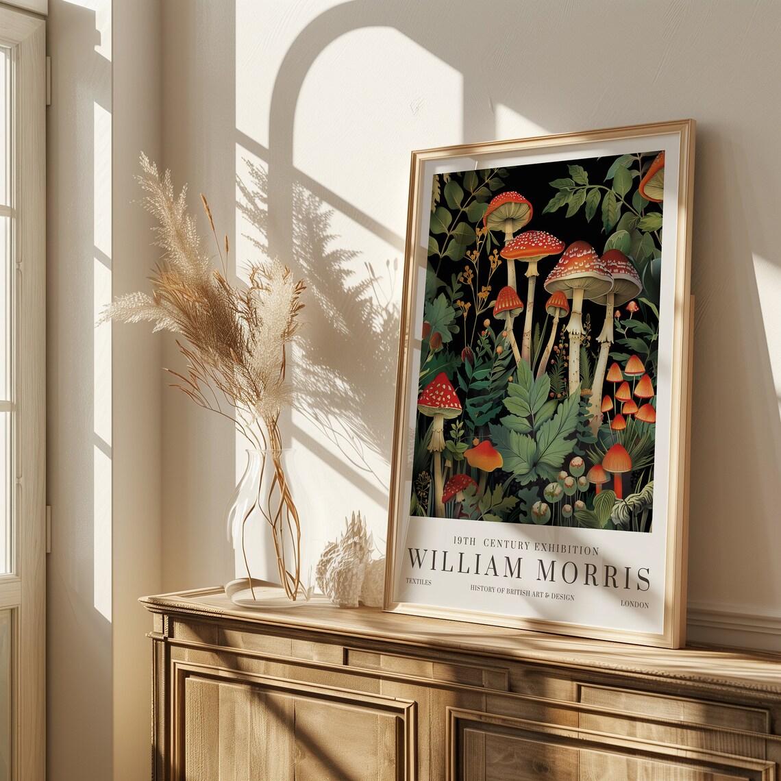 William Morris Mushroom - Vintage Poster