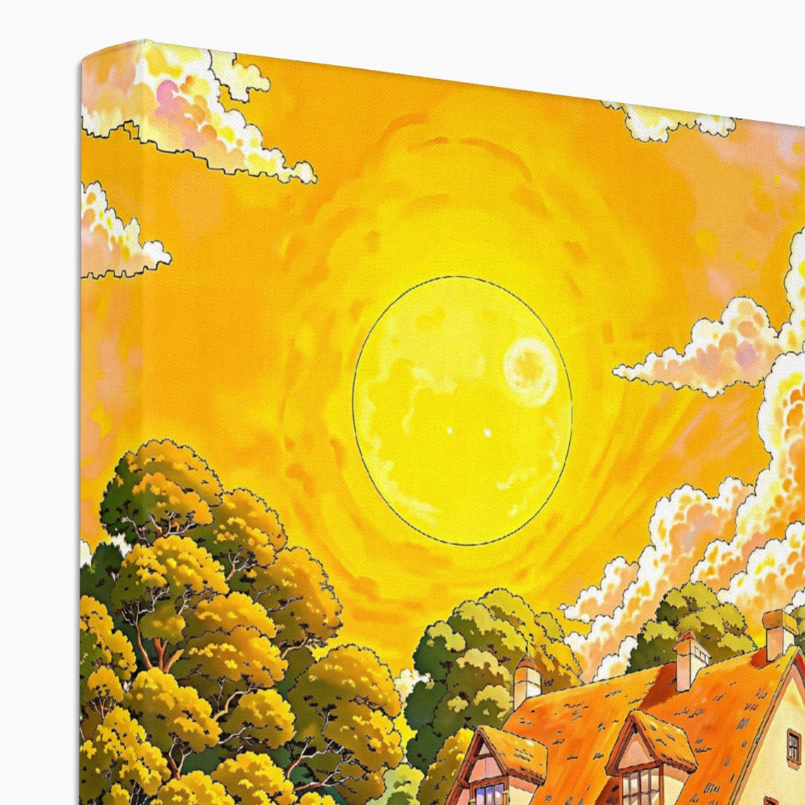 Zen Flower Field Aesthetic Happy Little Life House Beautiful Day Sunny Art Kids Room Decor Beautiful Print Sunflower Art Cheerful Life - Image 4